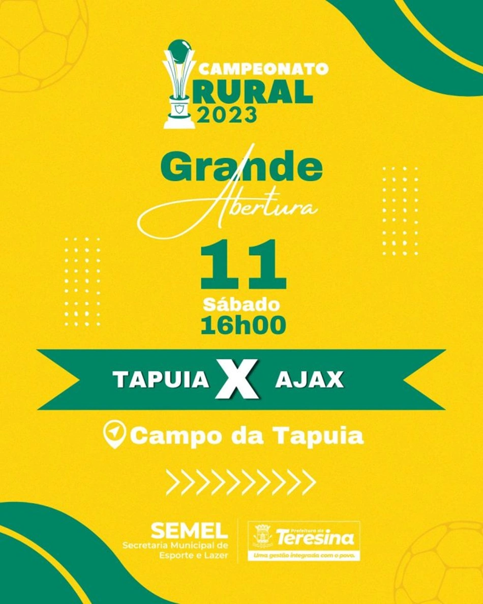 SEMEL realiza abertura do Campeonato Rural de Futebol