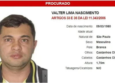 Valter Lima Nascimento foi preso com 400 quilos de cocaína em 2014