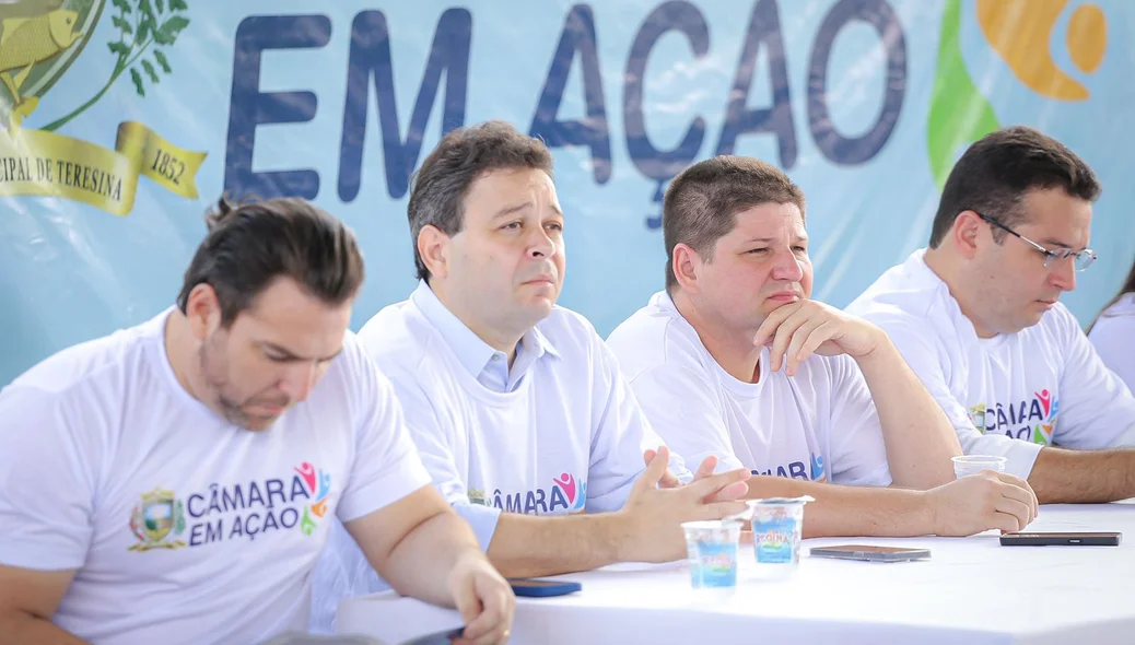Vereadores no evento