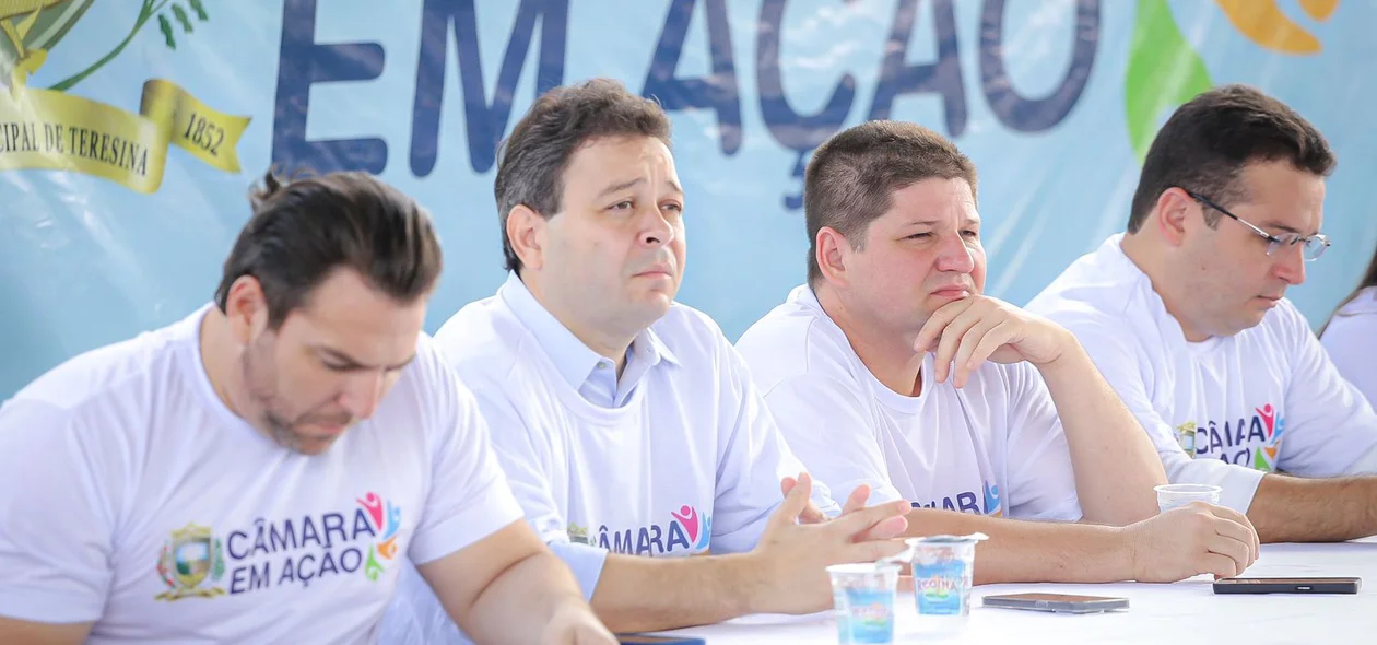 Vereadores no evento