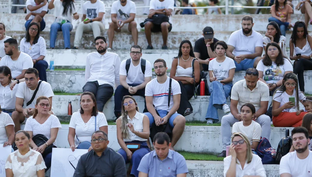 Vigília aconteceu no anfiteatro do Parque da Cidadania