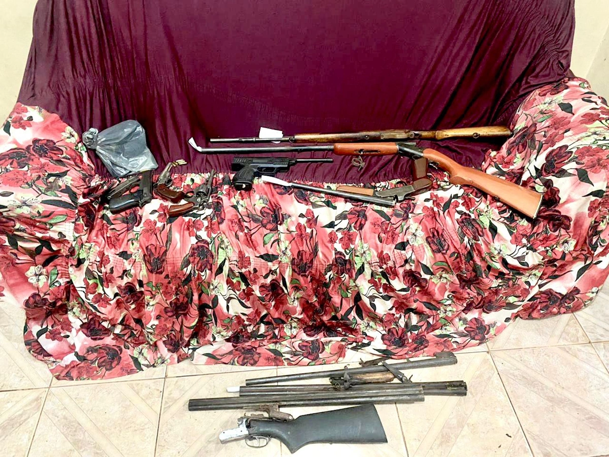 A ação resultou na apreensão de sete armas de fogo e prisão do suspeito