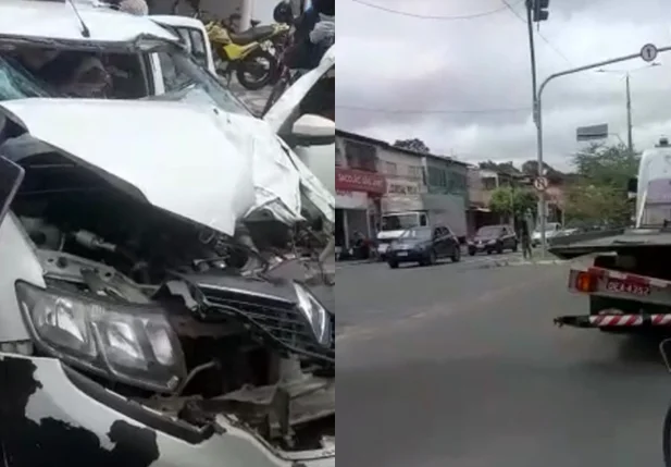 Acidente na Avenida Duque de Caxias