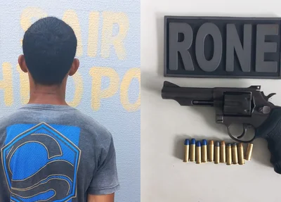 Adolescente apreendido com arma de fogo no Parque Brasil II