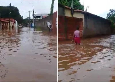 Águas invadiram casas no povoado Santa Teresa