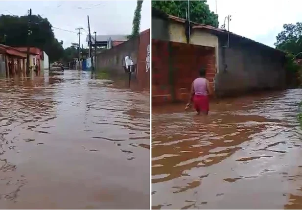 Águas invadiram casas no povoado Santa Teresa