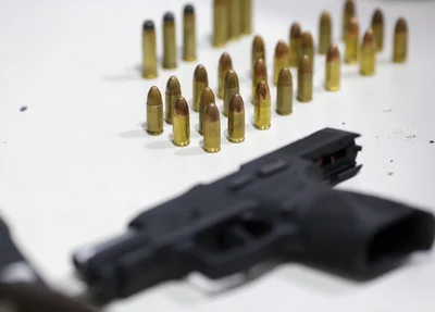 Armas e munições apreendidas