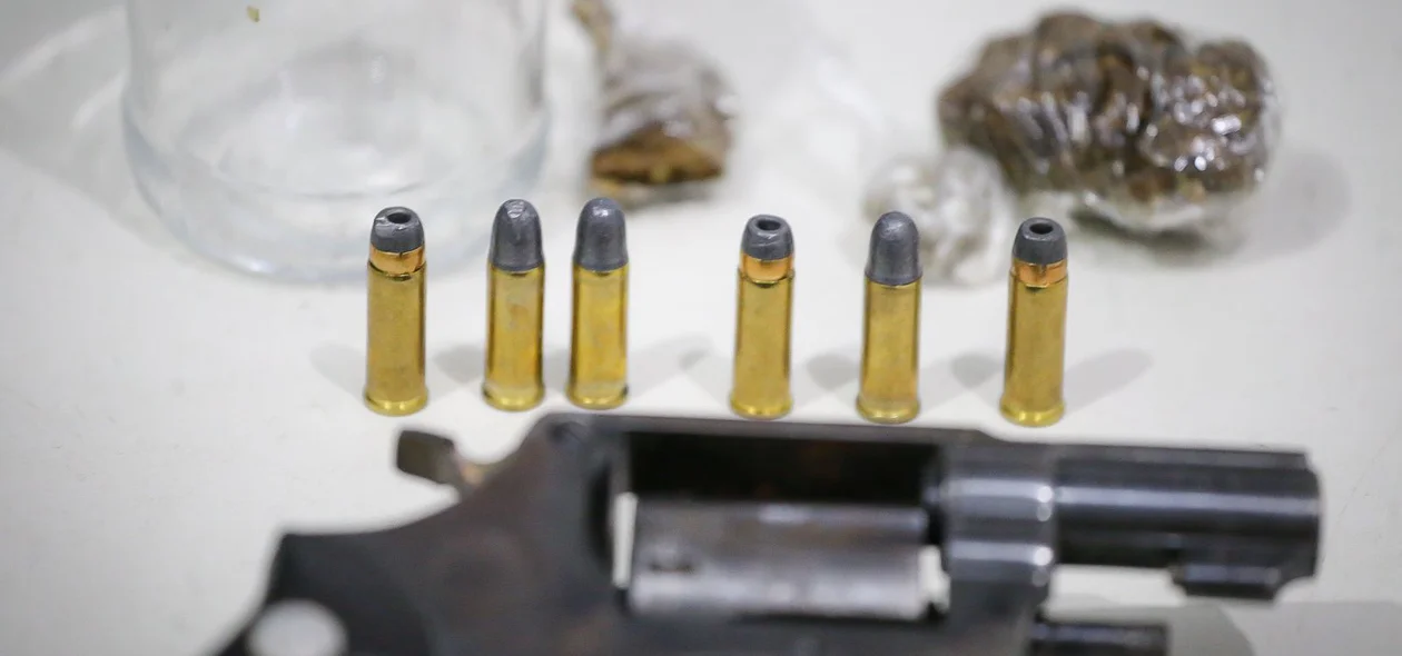 Armas e munições apreendidas