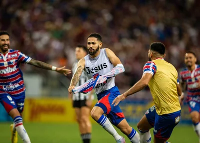 Calebe marcou ao s41 do 2º tempo e garantiu o título do Fortaleza