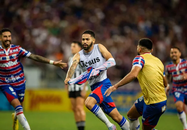 Calebe marcou ao s41 do 2º tempo e garantiu o título do Fortaleza