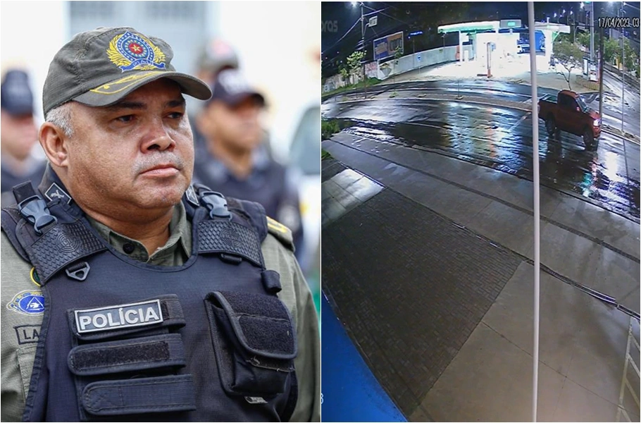 Câmera flagrou assalto contra coronel da PM-PI