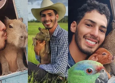 Capivara Filó é devolvida ao influenciador Agenor Tupinambá