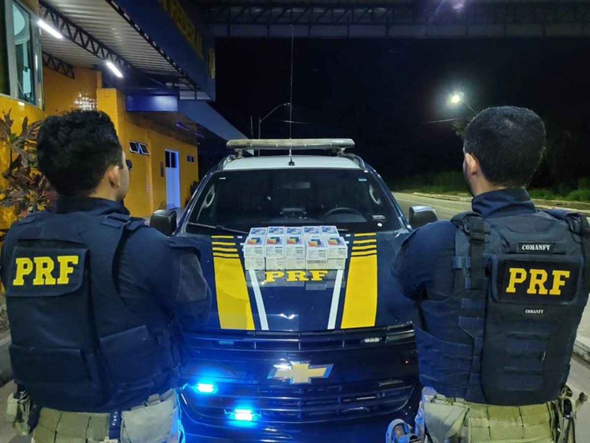 Carregamento ilegal de produtos eletrônicos apreendido pela PRF