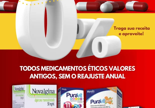 Cartaz promocional da Hiperfarmax