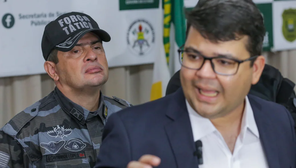 Comandante Coronel Scheiwann Lopes e Secretário Chico Lucas