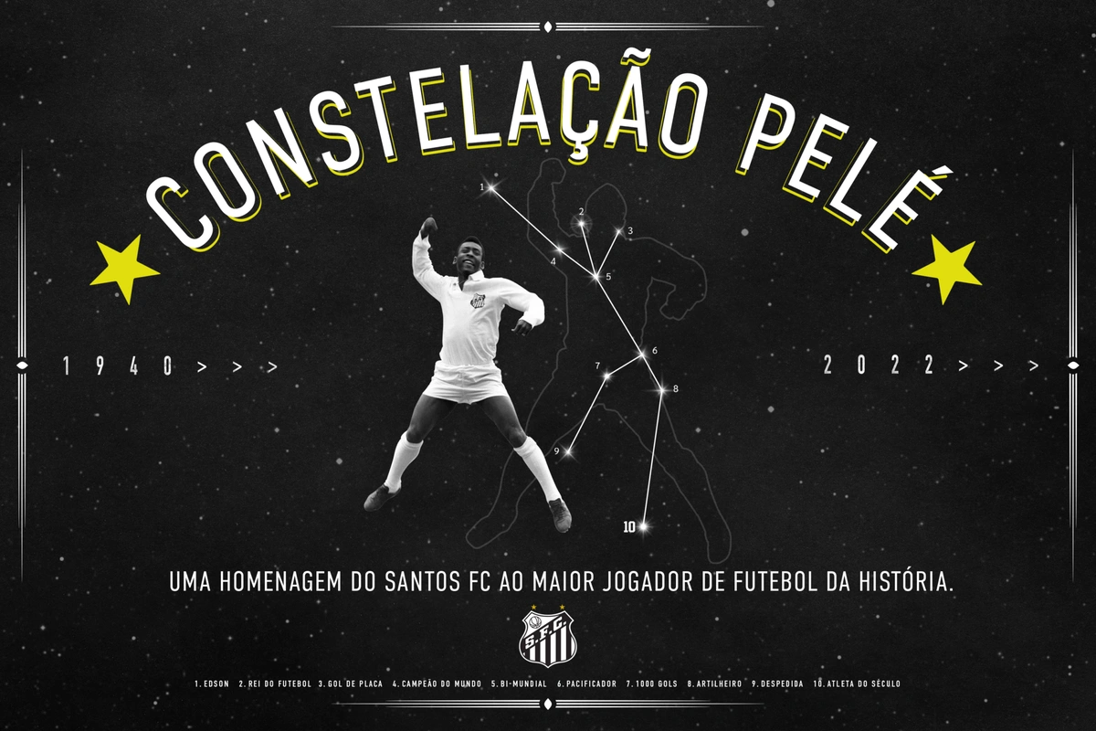 Constelação Pelé é anunciada pelo Santos Futebol Clube