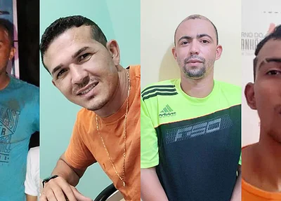 Da esquerda para a direita: Lúcio Batista Fialho, Jhon Lennon dos Santos Abreu, Velton Avelino de Souza e Euton Marcos Santos Lira