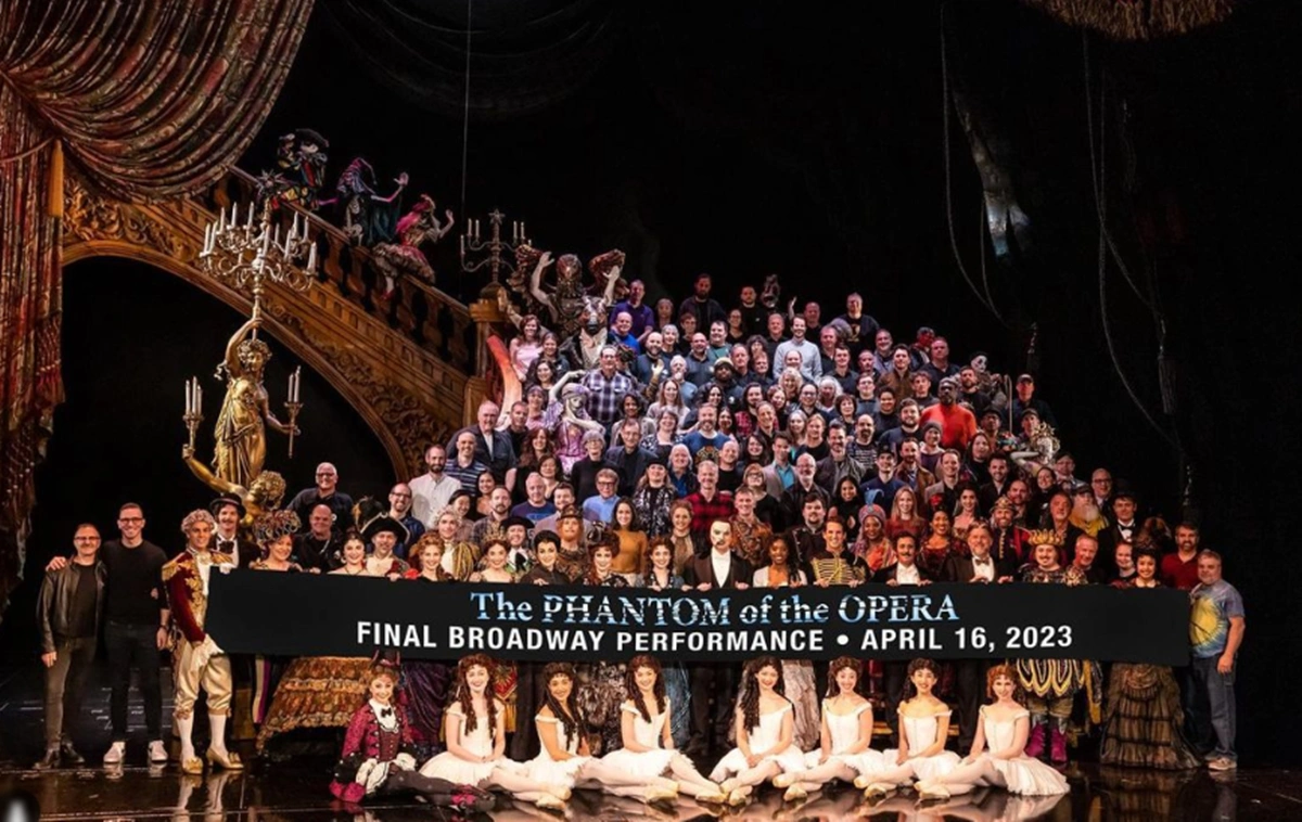 Despedida do espetáculo "O Fantasma da Ópera" em Nova York