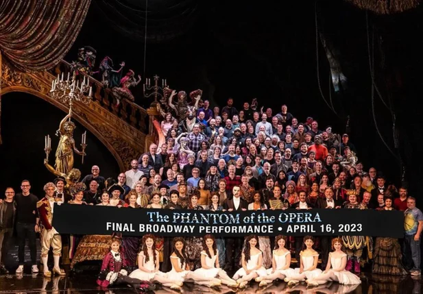 Despedida do espetáculo "O Fantasma da Ópera" em Nova York