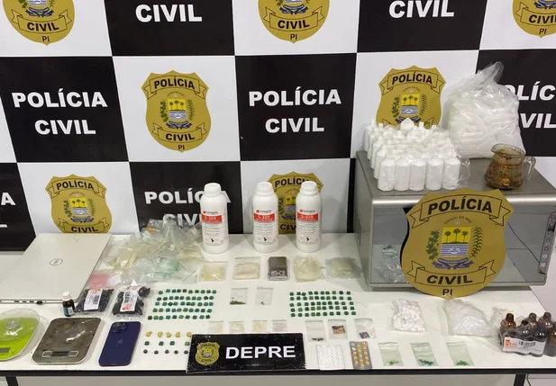 Drogas sintéticas apreendidas pela DEPRE