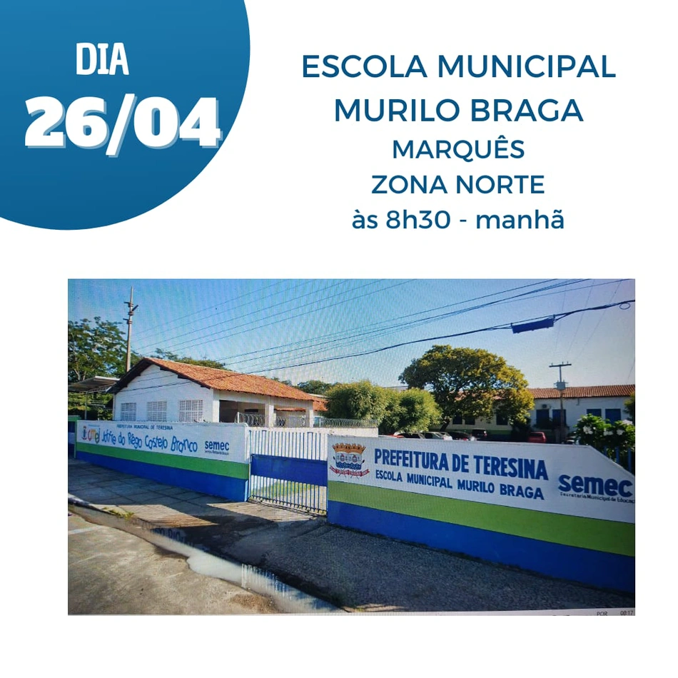 Escola Municipal Murilo Braga promove ciclo de palestras