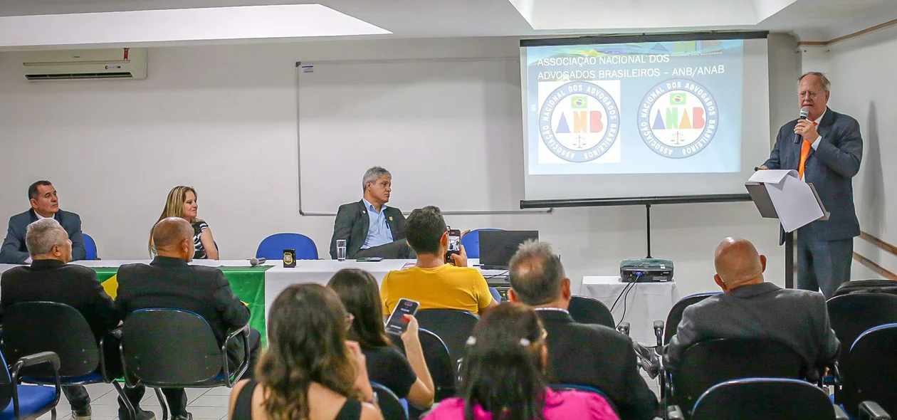 Evento de posse do Presidente da ANB-PI, Hermenegildo Ribeiro Alberto