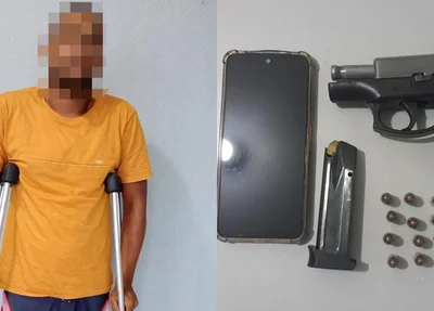 Faccionado preso pela PM e itens apreendidos em Parnaíba