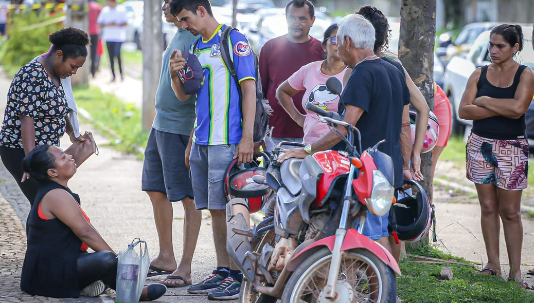 Familiares da vítima