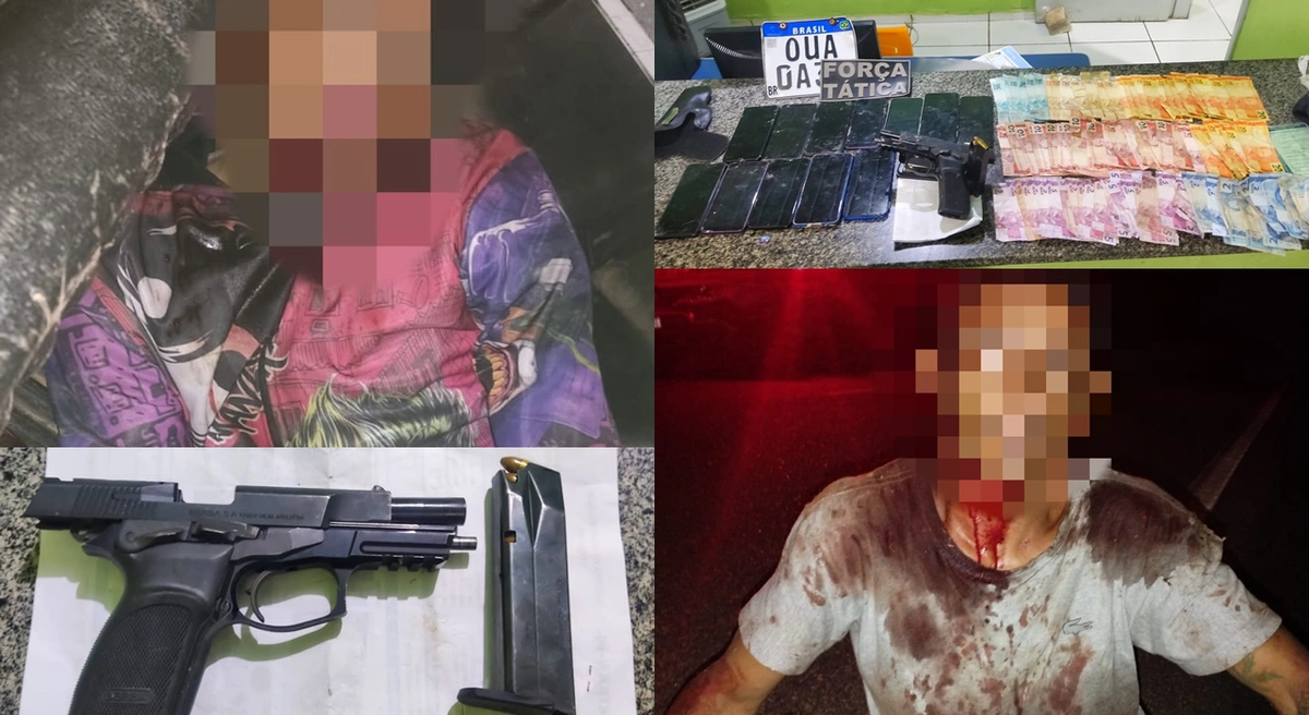 Foragidos da Major César são presos com dinheiro, arma e celulares roubados em Simplício Mendes