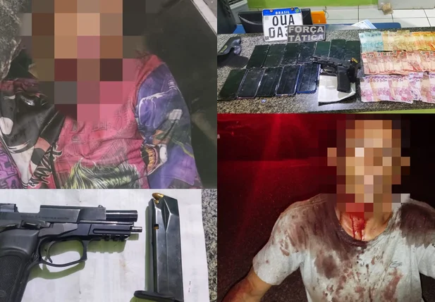 Foragidos da Major César são presos com dinheiro, arma e celulares roubados em Simplício Mendes
