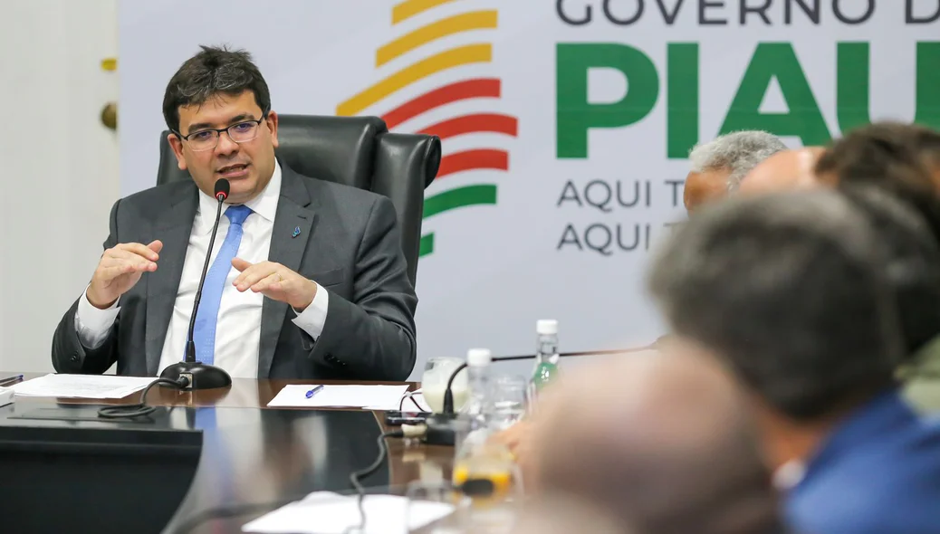 Governador Rafael Fonteles durante encontro com o a Federação Piauiense