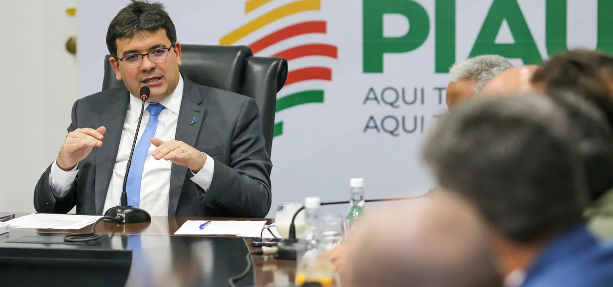 Governador Rafael Fonteles durante encontro com o a Federação Piauiense