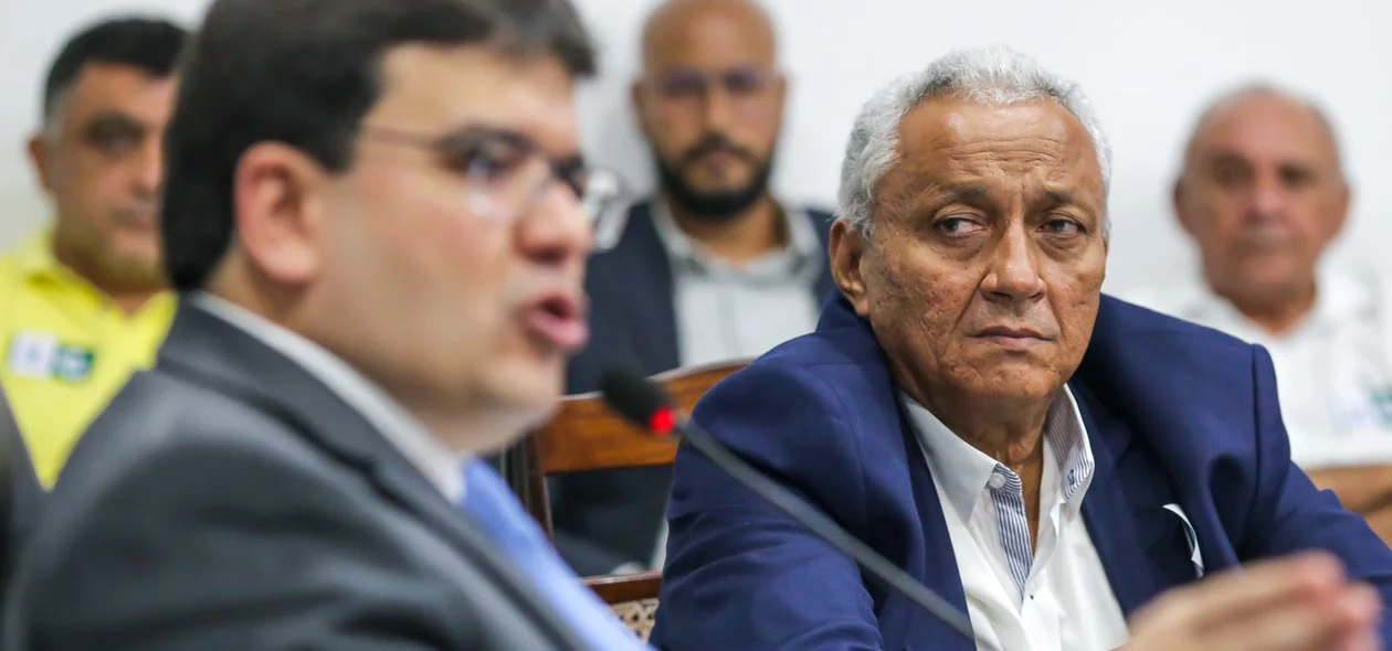 Governador Rafael Fonteles (PT) recebeu o presidente da Federação Piauiense de Futebol, Robert Brown