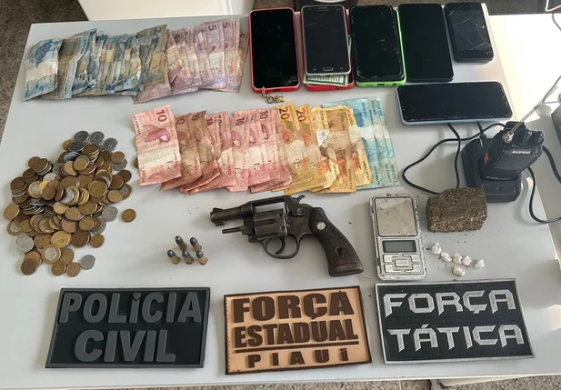 Ilícitos apreendidos em Piripiri