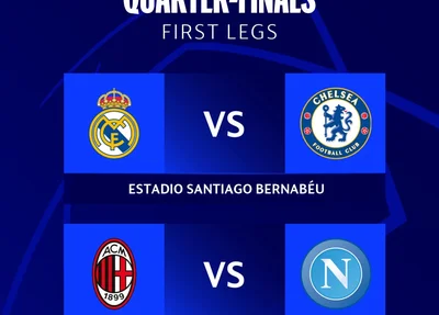 Jogos da Liga dos Campeões desta quarta-feira (12)