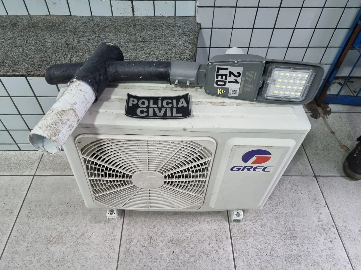 Material recuperado pela Polícia Civil