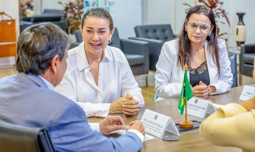 Ministro Wellington Dias, Margarete Coelho e Sádia Castro