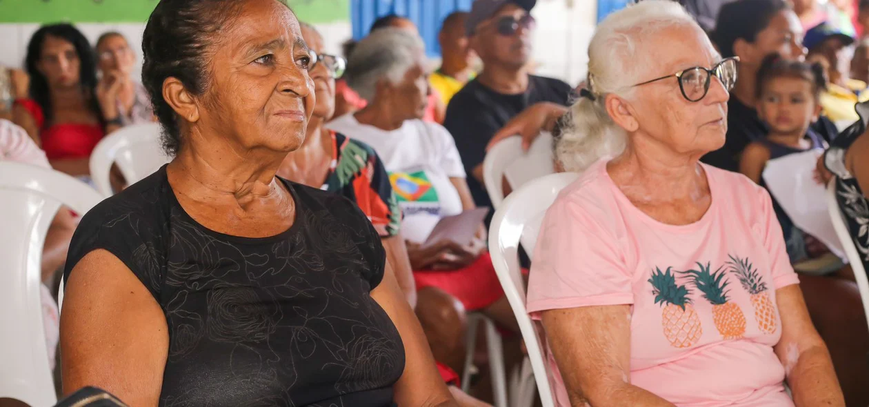 Moradores no evento