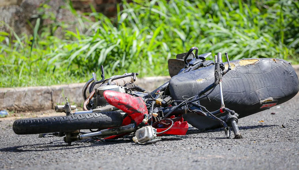 Motocicleta da vítima