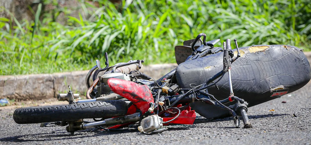 Motocicleta da vítima