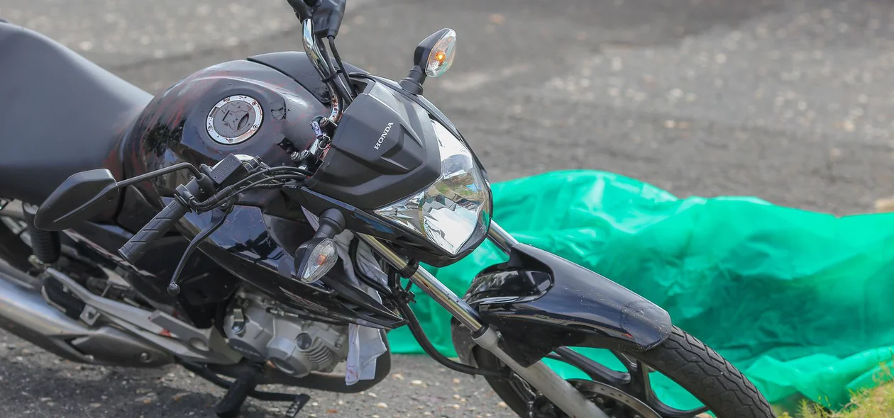 Motocicleta usada no assalto