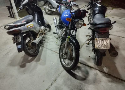 Motos recuperadas pelos policiais de Campo Maior