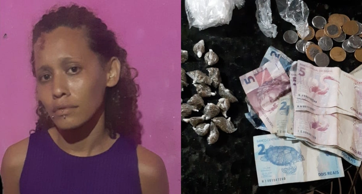 Mulher assumiu a venda de drogas após marido ser preso