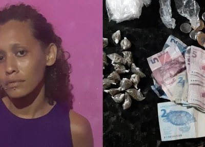 Mulher assumiu a venda de drogas após marido ser preso