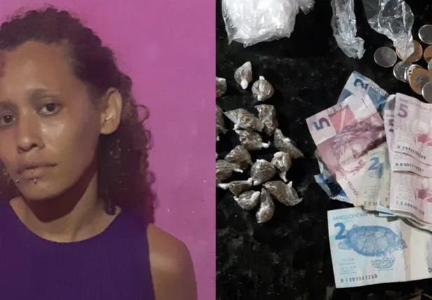 Mulher assumiu a venda de drogas após marido ser preso