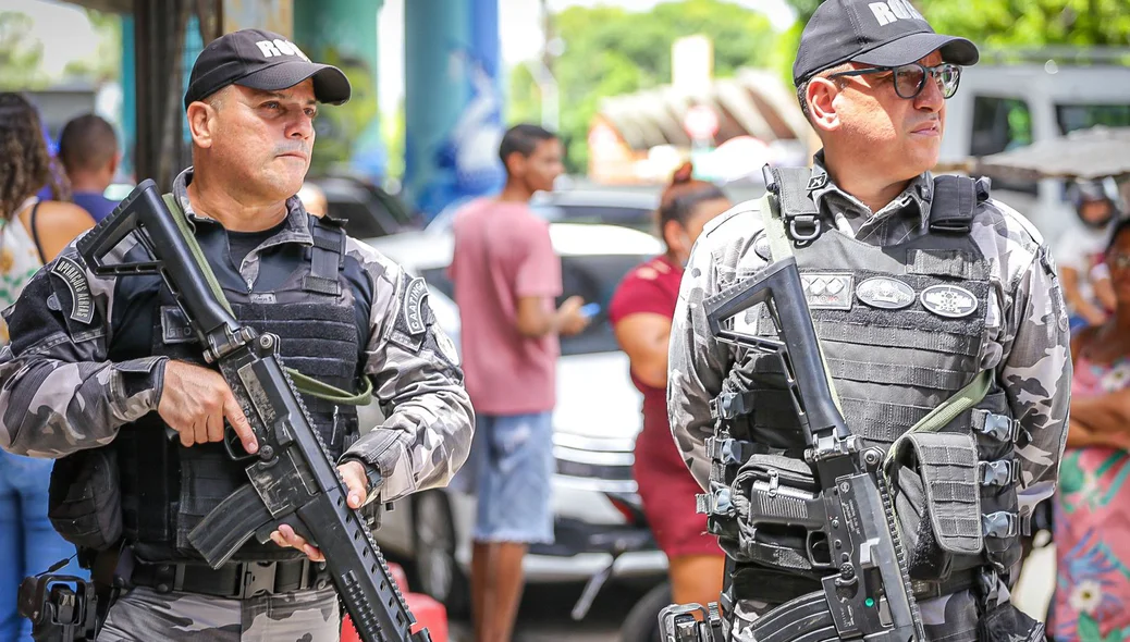 Polícia militar deu suporte