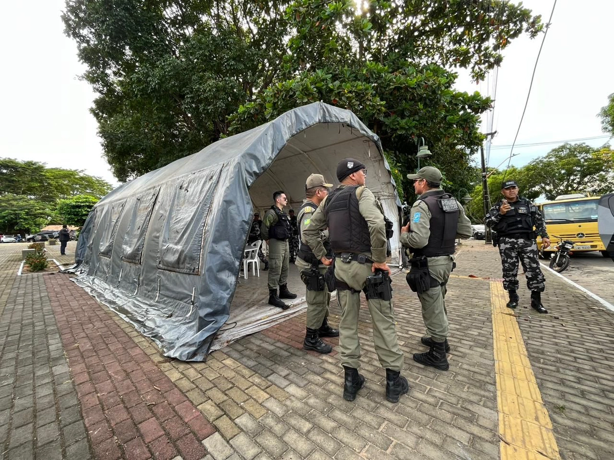 Posto de comando instalado no Mocambinho