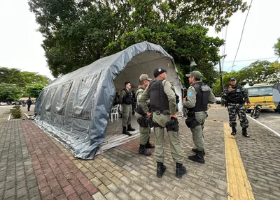 Posto de comando instalado no Mocambinho