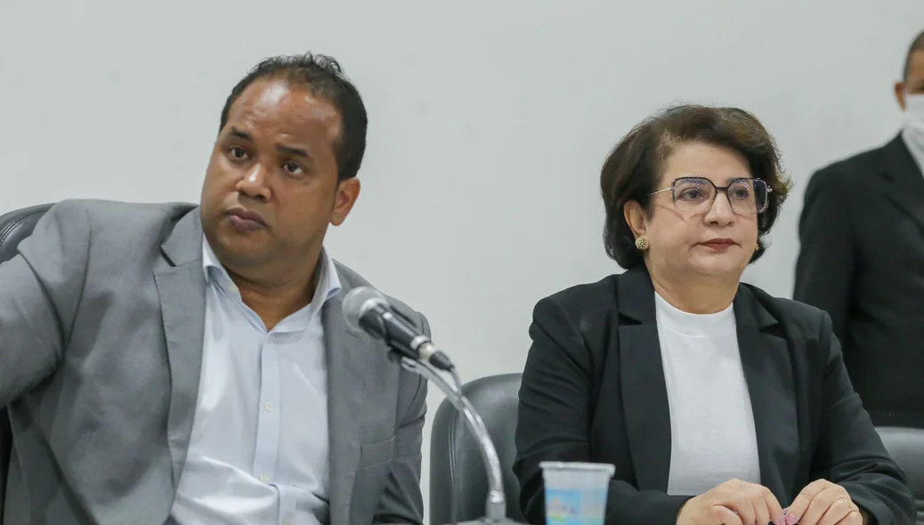 Presidente Enzo Samuel e Vereadora Graça Amorim