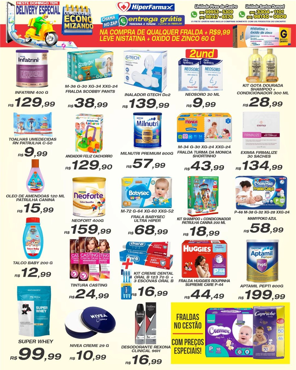 Promoção para domingo, 02, na Hiperfarmax